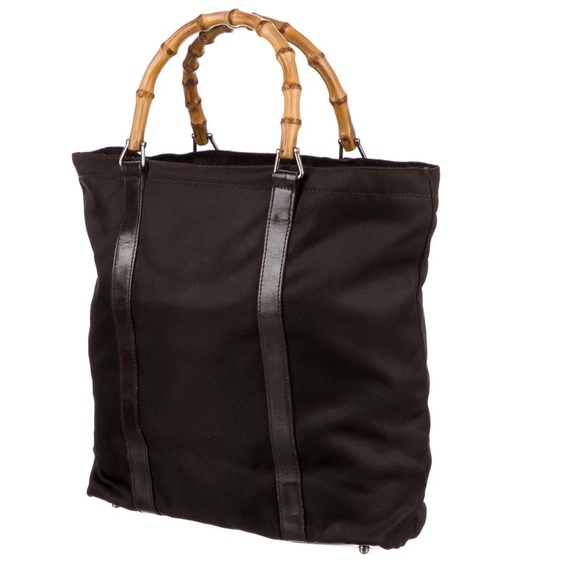 EUC Gucci nylon bamboo tote - Picture 3 of 5